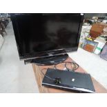 A Toshiba TV (32') and DVD player