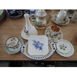 A selection of trinket dishes including Wedgwood, Royal Adderley etc