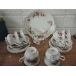 A Royal Albert Lavender Rose part tea service, 21 pieces