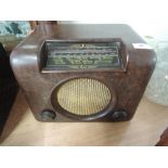 A bakelite Bush radio DAC90A