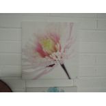 Two floral prints on canvas