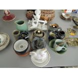 A selection of ceramics including studio pottery, Churchhills, Wedgwood etc