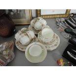 A vintage Aynsley tea service, approx 33 pieces