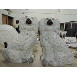 Two Staffordshire flat back dogs Royal Doulton