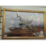 A print entitled Stirling service be Philip E West aviation related