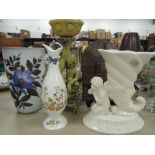 A selection of vintage ceramics including Sylvac, Aynsley etc