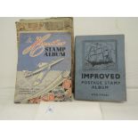 A selection of vintage stamps and stamp albums