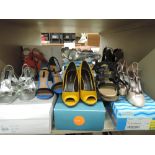 Eight pairs of modern lady's healed sandals including Top Shop, Karen Millen, Shelley, Vince Camuto,
