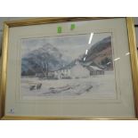 A print after Judy Boyes signed and numbered 572/850 entitled Late afternoon sunlight, Langdale