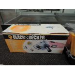 A Black and Decker angle grinder in box 900wats