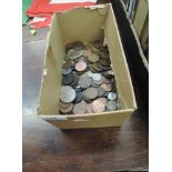 A selection of vintage and collectable coins and old money