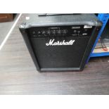 A modern Marshall B25 MkII practice combo amplifier