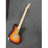 A 2012/2013 Mexican Fender Telecaster, Cabronita model, Sunburst Finish, serial number MX12