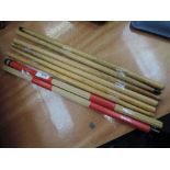 A selection of vintage drumsticks etc