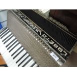 A vintage Loreto 'La Sirena Italia' piano accordion