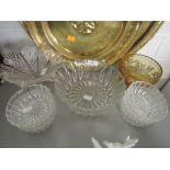 A selection of glass wares