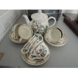 A part tea service Sadler with oriental design work 15 pieces approx