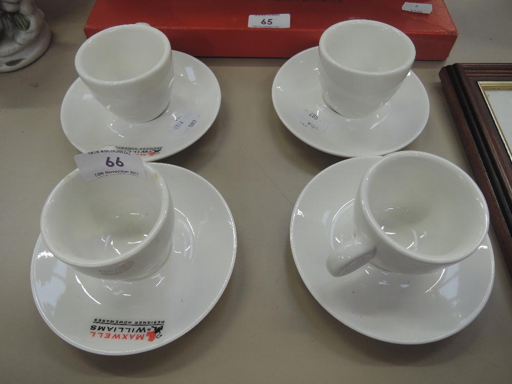 A small selection of coffee espresso shot mugs and saucers