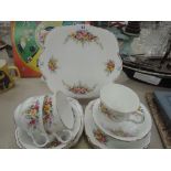 A selection of Windsor fine bone china cups and plates