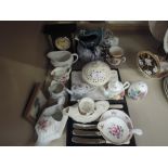 A selection of vintage ceramics and other decorative items
