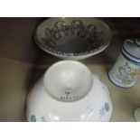 A large bowl and large tazza marked LP carnac