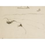 Henri Gaudier-Brzeska (1891-1915) Tanker and Dingy signed with monogram l.l.: HGB pencil 18 cm by 25