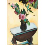 •SIMON GARROW (b.1946) VASE OF FLOWERS signed reverse: Simon Garrow oil on board 40 cm by 30 cm;