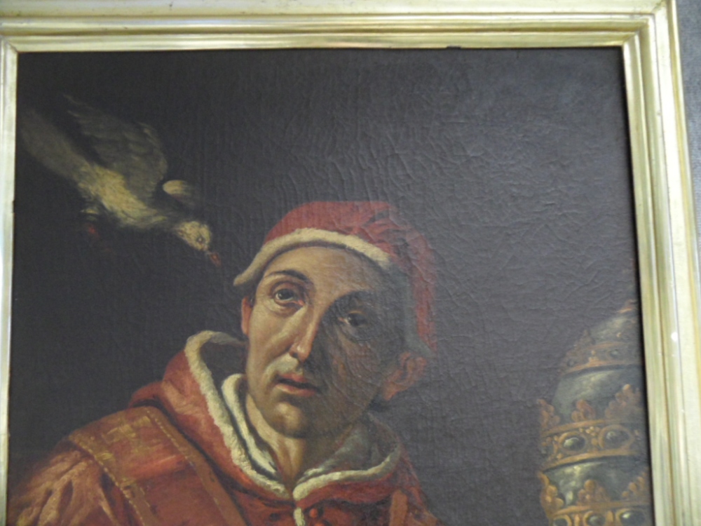 Manner of Mattia Preti (1613-1699) Pope Saint Gregory I, called The Great oil on canvas 87 cm by - Image 3 of 9