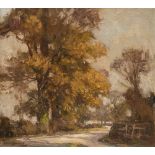 •Arthur Spooner (1873-1962) Autumn signed l.l: Arthur Spooner titled (reverse of panel) with the