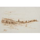 John Doyle, P.P.W.R.S (b.1928) A pair of drawings of canterbury. one signed with monogram l.l.: J.D.