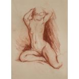 •Albert Rutherston, RWS (1881-1953) A pair of drawings of female nudes one signed and dated l.r.: