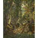 •CHARLES CUNDALL, R.A., R.W.S. (1890-1971) THE WOOD GATHERER signed l.r.:C Cundall oil on canvas