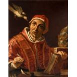 Manner of Mattia Preti (1613-1699) Pope Saint Gregory I, called The Great oil on canvas 87 cm by