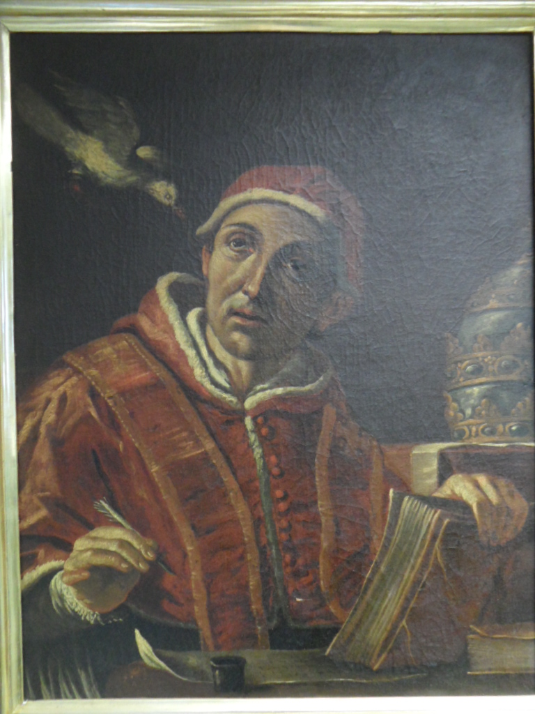 Manner of Mattia Preti (1613-1699) Pope Saint Gregory I, called The Great oil on canvas 87 cm by - Image 2 of 9