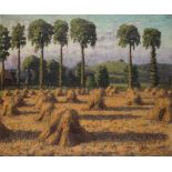 RUDOLPH ONSLOW FORD (FL. 1880-1915) THE HARVEST oil on canvas signed and dated reverse of canvas (