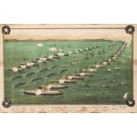 *R. ABRAHAMS (FL. EARLY 20TH CENTURY) THE NAVAL PAGEANT AT SPITHEAD ON THE OCCASION OF THE FUNERAL