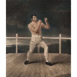 *JOHN YOUNG (1755-1825) THOMAS CRIBB, THE BRITISH CHAMPION mezzotint 54 cm by 45 cm; 21 in by 17 1/2