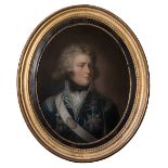 *ATTRIBUTED TO SIMON DE KOSTER (1767-1831) GEORGE IV AS PRINCE OF WALES pastel, oval 78 cm by 61 cm;