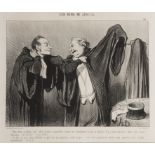 HONORE DAUMIER (1808-1879) A PLATE FROM LES GENS DE JUSTICE lithograph, 1845 a good impression on