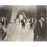 SEM (GEORGES GOURSAT) (1863-1934) BACKSTAGE AT THE BALLET signed in plate lithograph 43 cm by 55 cm;