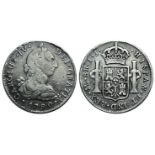 Mexico, Carlos IV (1788-1808). AR 8 Reales 1790 (40mm, 26.71g, 12h). Calicó 642. Near VF