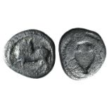 Southern Lucania, Sybaris, c. 510-475 BC. AR Triobol (10mm, 1.01g, 9h). Bull standing l., head r. R/