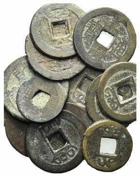 China, Qing dynasty, lot of 15 Æ coins, to be catalog. LOT SOLD AS IS, NO RETURN