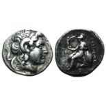 Kings of Thrace, Lysimachos (305-281 BC). AR Tetradrachm (28mm, 16.08g, 11h). Lampsakos, c. 297/6-