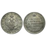 Russia, Alexander I (1777-1825). AR Rouble 1816 (36mm, 20.41g, 12h). St. Petersburg, ?C. Bitkin 114.