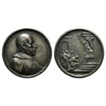 Italy, Abbot Lorenzo Citerini. Cast Æ Medal 1700 (73mm, 174.3g, 12h). ABB D D LAV CITERNI – PRE