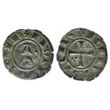 Italy, Sicily, Messina. Federico II (1197-1250). BI Denaro (16mm, 0.66g, 2h), struck 1242. Large