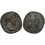 Marcus Aurelius (161-180), Sestertius, Rome, AD 161-162; AE (g 24,10; mm 32; h 12); IMP CAES M AVREL