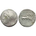 Sicily, Syracuse, Philistis (wife of Hieron II, 275-215), 16 Litrai, c. 218-214 BC; AR (g 13,70;