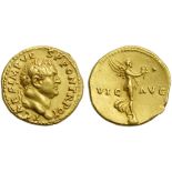 Titus, as Caesar (Vespasian, 69-79), Aureus, Rome, AD 72-73; AV (g 7,35; mm 20; h 7); T CAES IMP